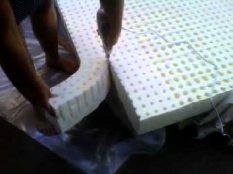YouTube video about: How to cut a latex mattress?