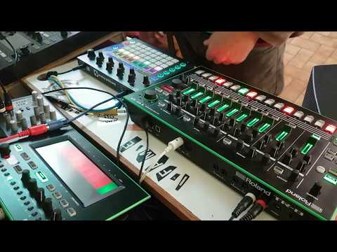 Impro live tekno Circuit + Roland tb3,tr8
