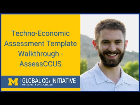 Techno-Economic Assessment Template Walkthrough - AssessCCUS