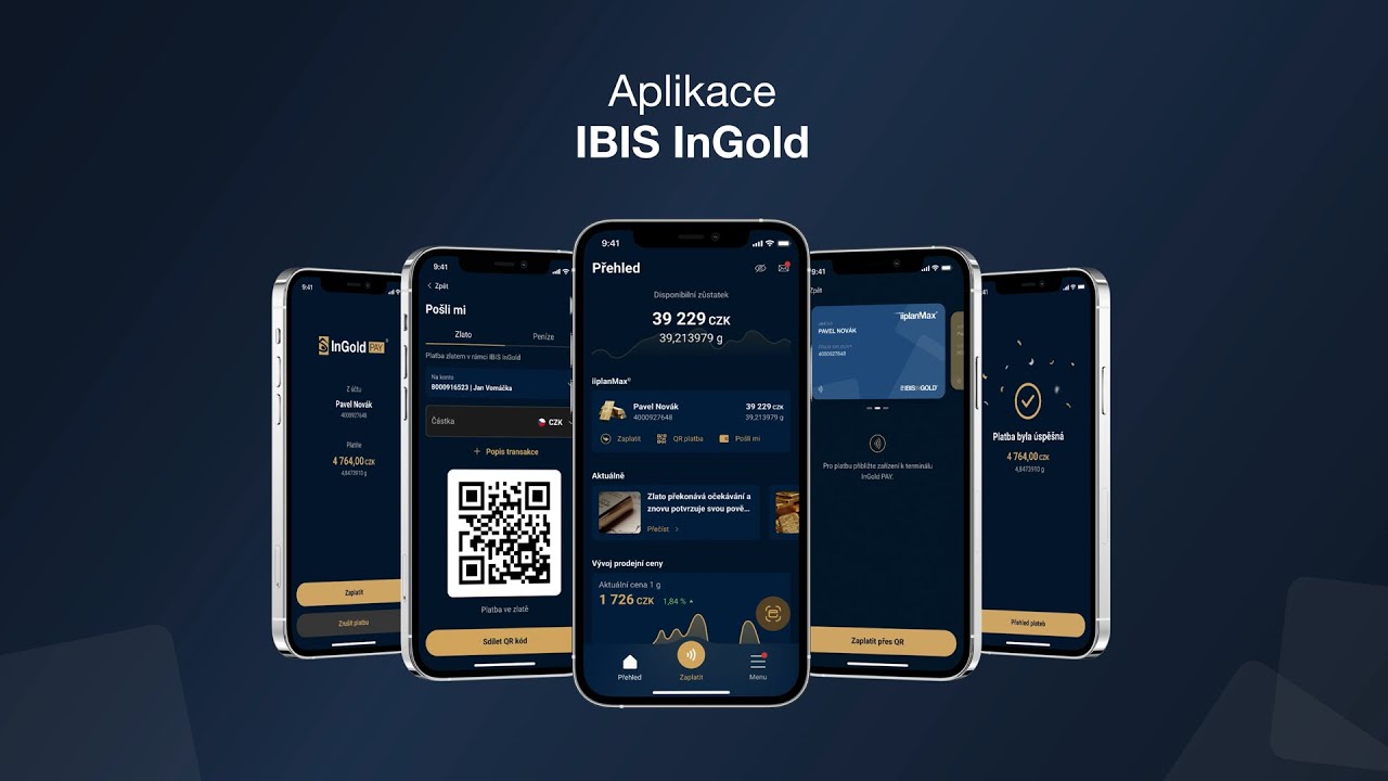 Aplikace IBIS InGold: Svět zlata a plateb ve zlatě ve vaší kapse