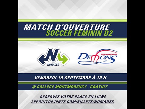 RSEQ Soccer féminin D2 - Montmorency contre Marianopolis