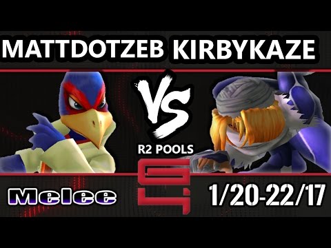 Genesis 4 SSBM - MattDotZeb (Falco/Fox) Vs. KirbyKaze (Sheik) Smash Melee R2 Pools