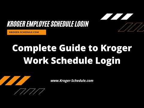 Kroger Eschedule