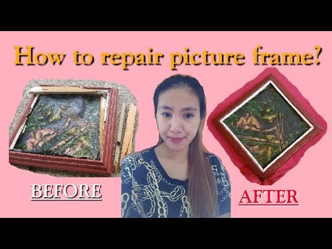 How to repair picture frame or art frame @Mary Luz Isherwood