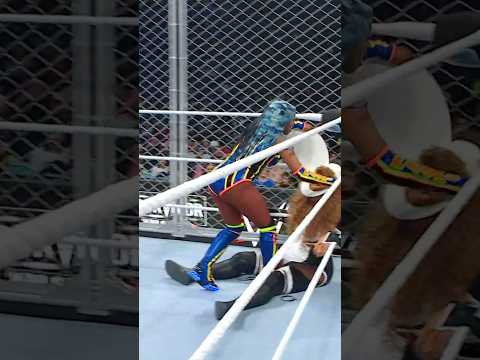 Naomi is getting creative tonight 😂 #SurvivorSeries #WarGames