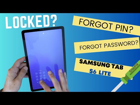 Forgot password on SAMSUNG TAB S6 LITE? Locked - unlock & FACTORY reset with CrocFIX