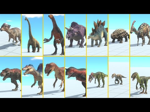 Carnivore Dinosaurs vs Herbivore Dinosaurs Competition Animal Revolt Battle Simulator