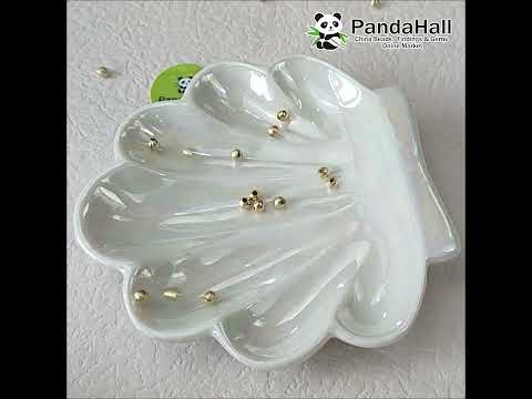 DIY Ring with 24K Gold Plated Stainless Steel Beads (STAS-H558-36G) #pandahall #beading #diyring