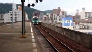 1500形気動車入線！栗林駅にて。