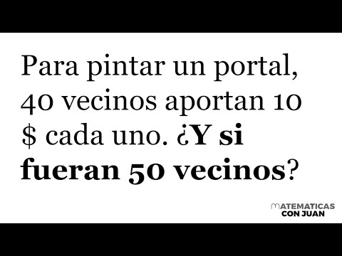 PROBLEMA PROPORCIONALIDAD INVERSA. Matemáticas Básicas