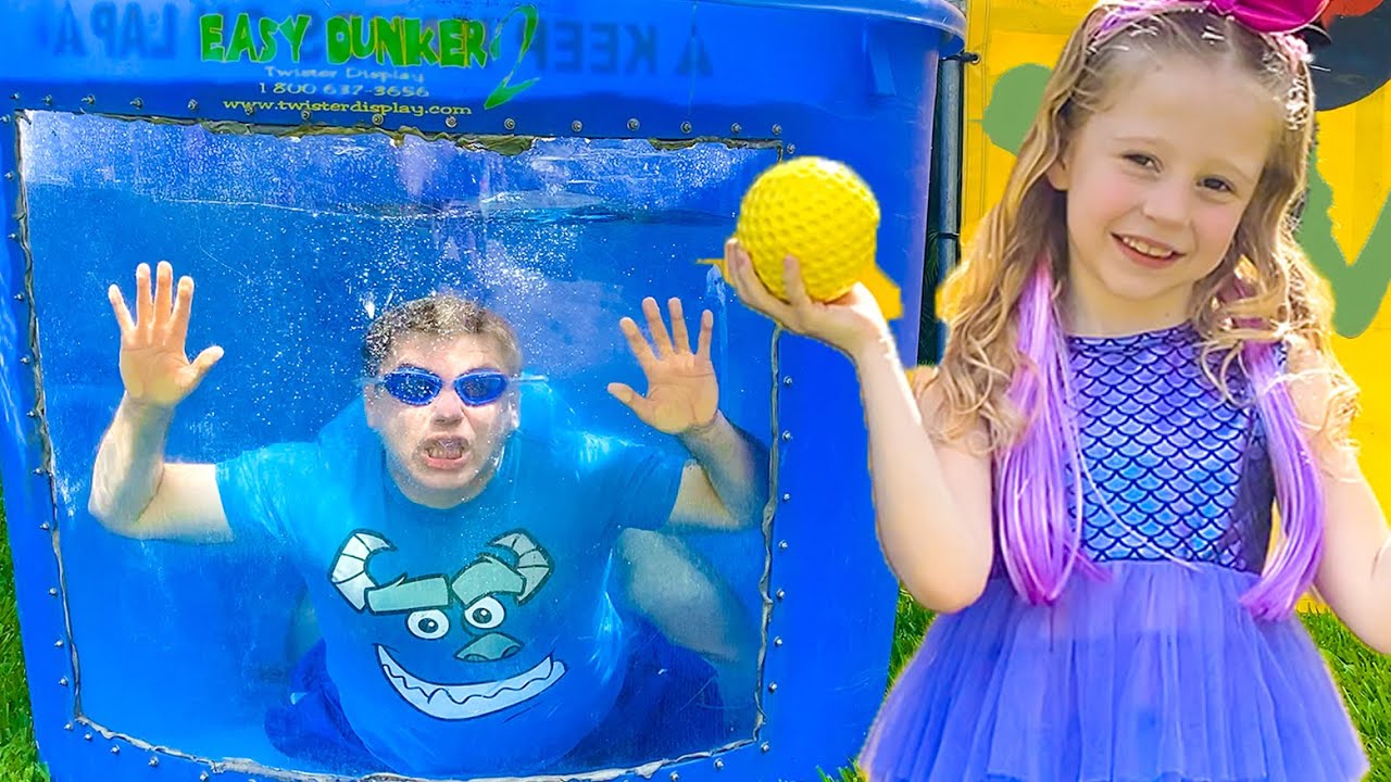 Настя и дети игры и игрушки на свежем воздухе. Nastya and kids outdoor play and toys