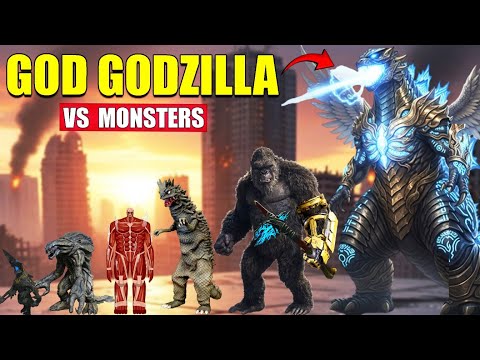 God Godzilla vs Giant Monsters | 3D Monster Size Comparison 2025