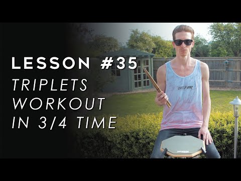 Lou's Licks, Lesson #35 - Triplets Workout in 3/4 Time