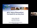 ACL Injury Prevention The Quest For The Holy Grail February 14 2023