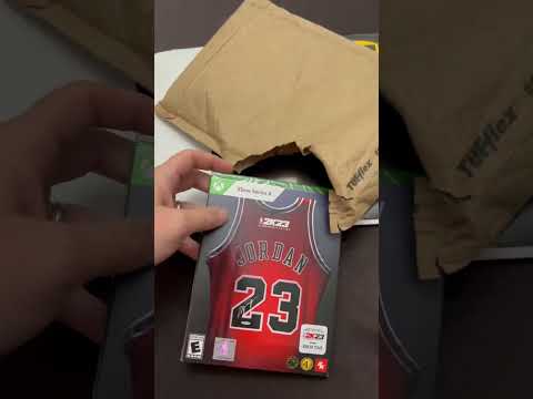 Unboxing NBA 2K23 Championship Edition MJ Jersey Cover 🎮🏀 #unboxing #videogames #gaming #basketball