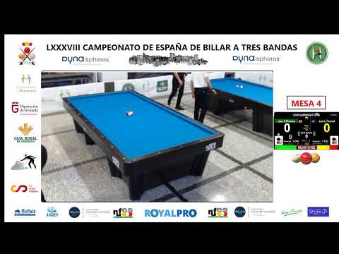 LXXXVIII CAMPEONATO DE ESPAÑA GRANADA Mesa 4. Dieciseisavos. Juan Carlos Pareras - José Luis Pascual
