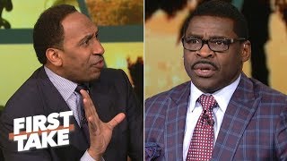 Stephen A. Smith Has Heated Argument With Michael Irvin | First Take | March 24, 2017