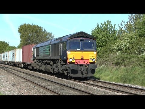 Diverted 66433 on 4S43 Daventry to Mossend by Water Orton + others