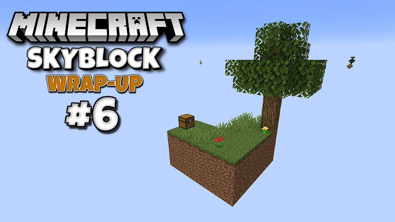 HUGE MEGA BASE! | Minecraft Skyblock Wrap Up #6