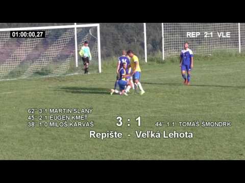 11.9.2016 Repište - Veľká Lehota 7:1 (2:1) GÓLY