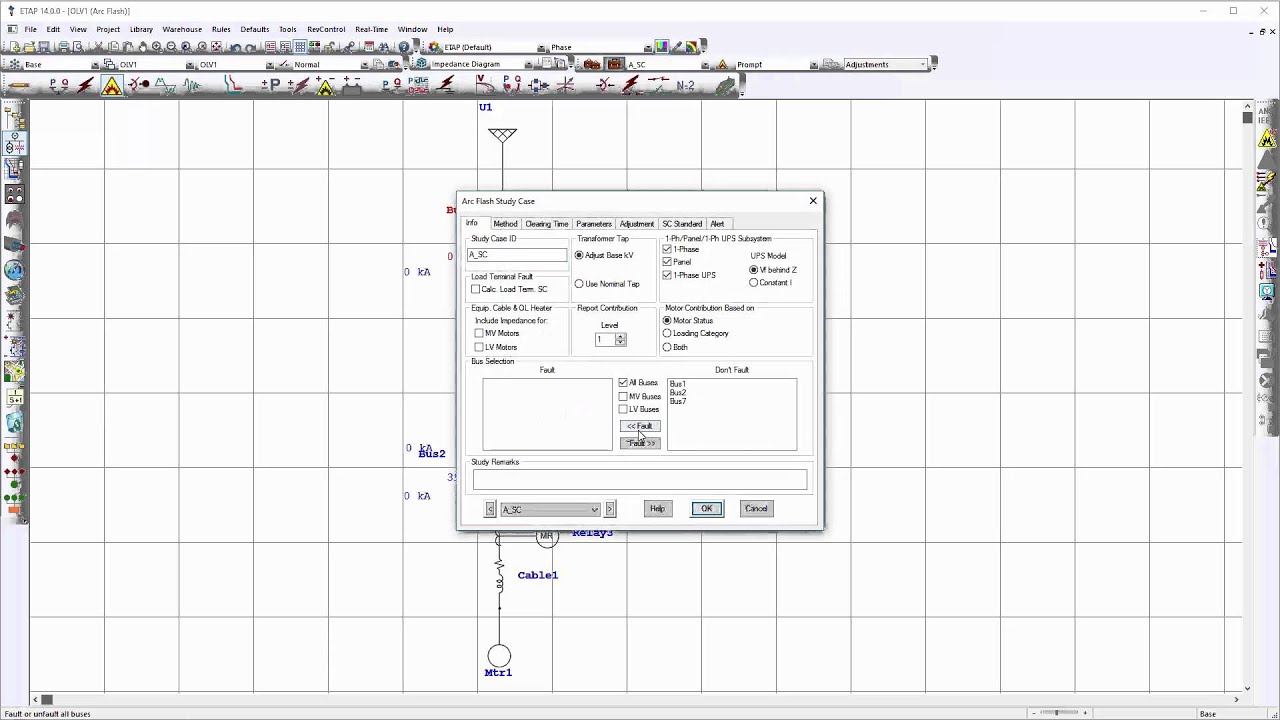 Estudo de Arco Elétrico e Energia Incidente (ATPV)