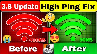 After 3.8 Update Ping Problem Instently Fix🚀3.8 Update *LAG* Problem Solved Bgmi High Ping Solve