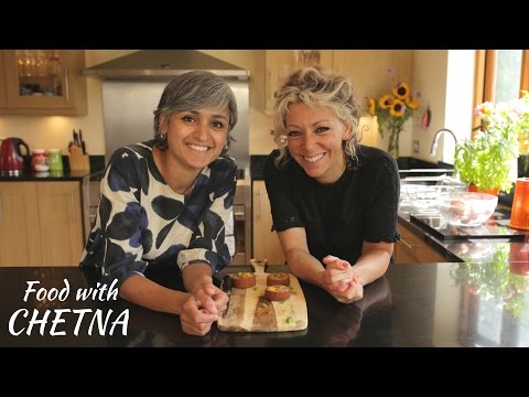 Basil and Nectarine Frangipane cakes by Guest Star Kate Henry!- Food with Chetna