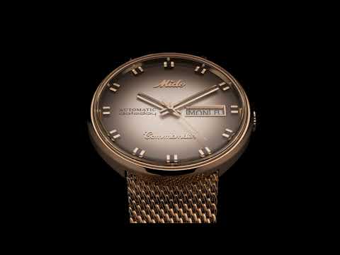 MIDO Commander M8429.3.23.11 Shade Automatic Silver Dial Rose Gold Mesh Strap Special Edition-1