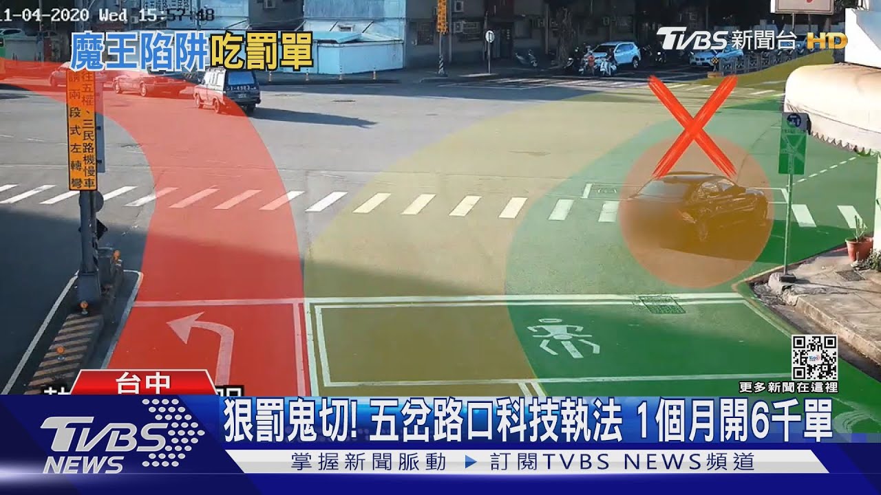 狠罰鬼切！五岔路口科技執法　1個月開6千單