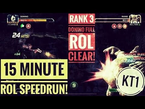15 Minute ROL Speedrun! Rank 3 Domino Takes No Prisoners! Marvel Contest Of Champions!