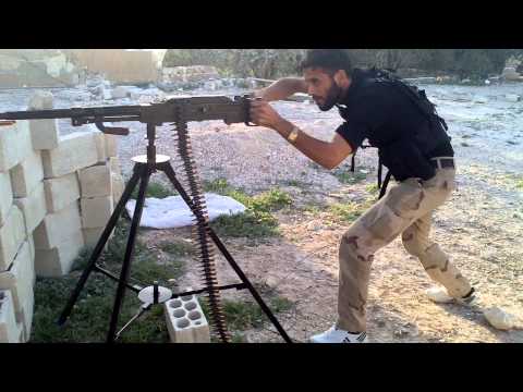 استهداف نقاط تمركز قوات النظام على جبهة مورك في ريف حماة بواسطة رشاش دوشكا من قبل لواء أنصار الحق