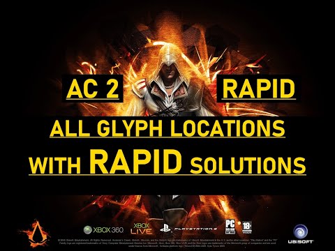 Assassin's Creed 2 All Glyph Locations & RAPID Solutions for "The Truth" - VITRUVIAN MAN Achievement