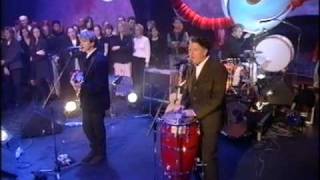 Dave Swift on Bass with Jools Holland backing the Finn Brothers with &quot;Only Talking Sense&quot;