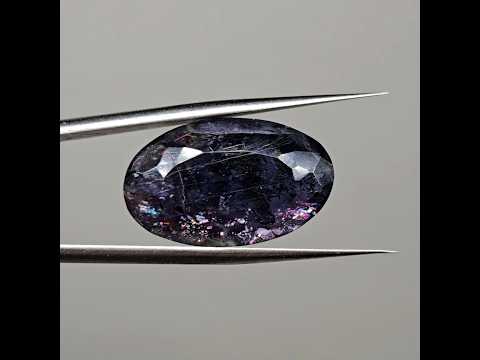 Иолит (кордиерит) с солнечным камнем - ювелирная вставка 11,85 ct - фото 1 - id-p2677082438