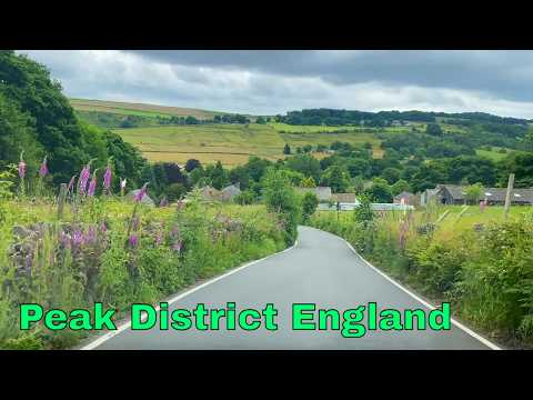 Scenic Drive Around Peak District, England [4K]