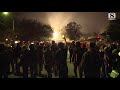 Police face off with UC Santa Cruz protesters in the middle of the night (Raw)
