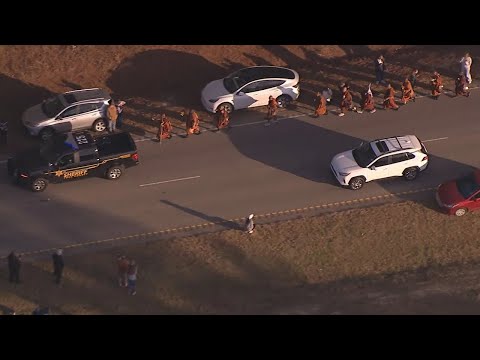 Buddhist monks make way into York County during ‘Walk for Peace’ | WSOC-TV