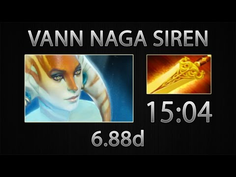 Dota 2 Naga Siren Fast Farm - vanN - Radiance - 15:04 [6.88d]