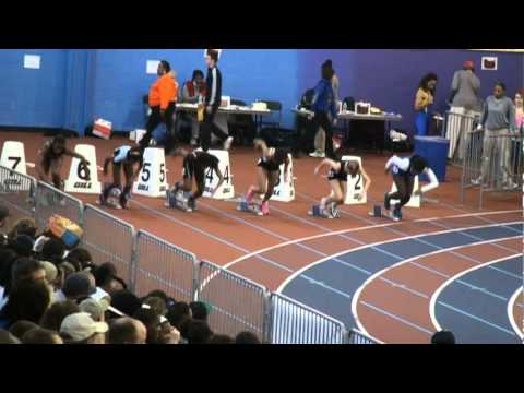 MPSSAA State Indoor Championships 2011 Girls 55 Meter Dash 2A Prelims Heat 2