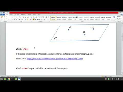 Moduri de determinare a unui plan