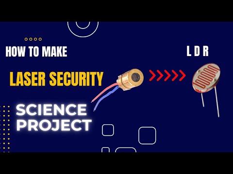 How to make Laser Security System using SCR Upto 1 KM Range | school science project | Laser project