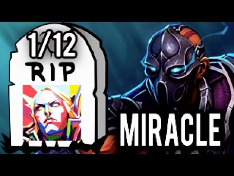 RIP Pro Invoker! Anti-Mage Scepter mid Counter Pick by Miracle- Crazy 9k MMR Gameplay Dota 2