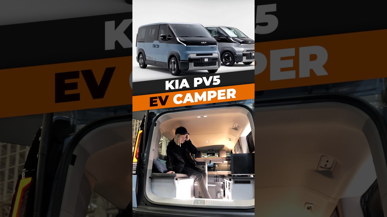 KIA PV5 Camper: The ID.Buzz Killer? 🚐⚡️ #shorts