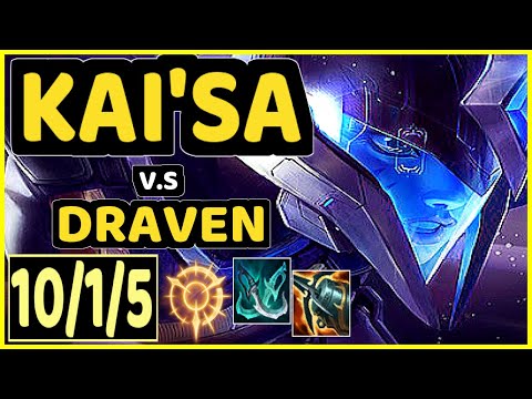 UZI (KAI'SA) vs DRAVEN - 10/1/5 KDA BOTTOM ADC GAMEPLAY - KR Ranked MASTER