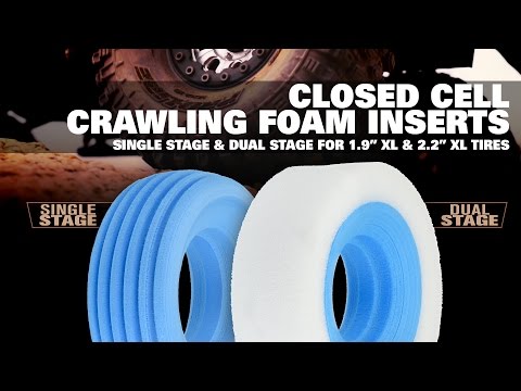 1.9" XL Dual Stage Closed Cell Crawl Foam Insert (2)