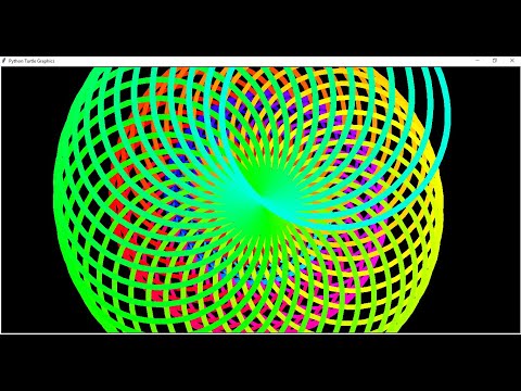Spiral Animation In Turtle Python Program