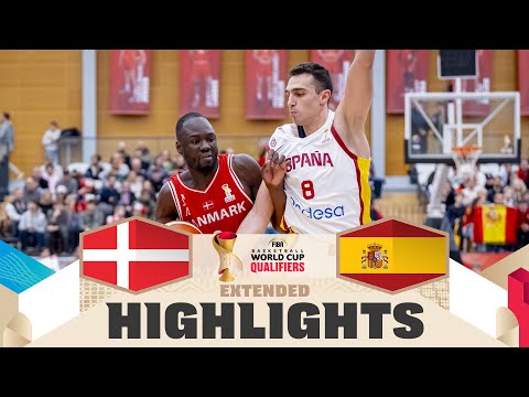 Denmark 🇩🇰 v Spain 🇪🇸 | Extended Highlights | FIBA Basketball World Cup 2027 European Qualifiers
