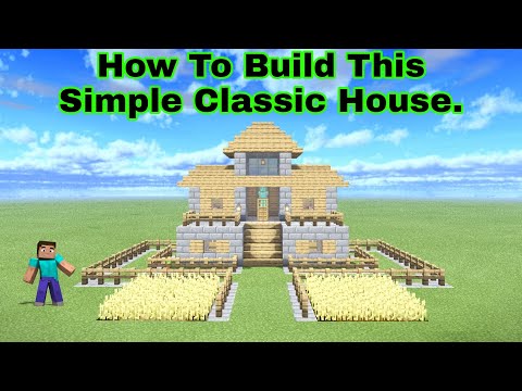 Best Classic House Tutorial ||With Double Bed Room , Storage Room || Minecraft.