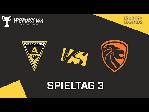 ESBD-Vereinsliga 19/20 - TSV Alemannia Aachen x Leipzig eSports - Spieltag 3 (LoL)