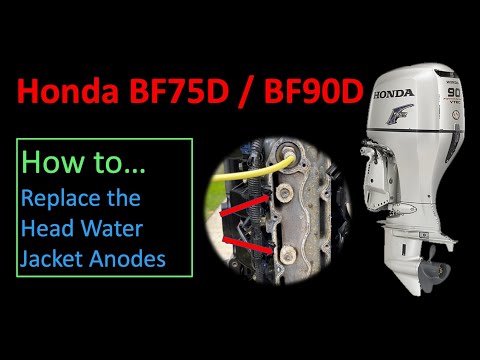 Honda BF75/BF90D Head Anodes Replacement